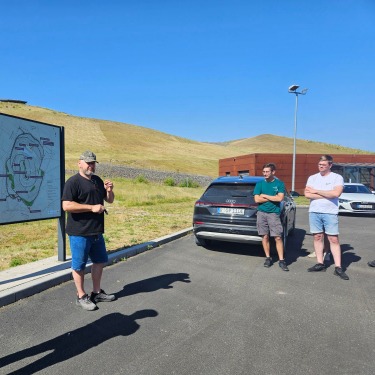 Referent Informiert Klasse über den Schlackenberg