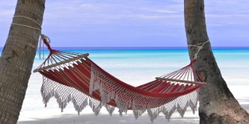 Sommerferien Hängematte am Strand